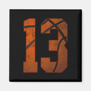 13th Birthday Party Thirteen 13 Year Old Basketbal Magnet