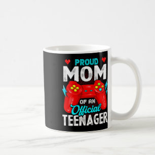 13th Birthday Proud Mum Official Teenager Video Ga Coffee Mug