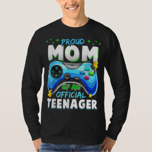 13th Birthday Proud Mum Officialnager Video Game T T-Shirt