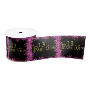 13th Birthday Satin Ribbon