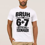 13th Birthday Shirt Funny Meme 6 7 Birthday 13<br><div class="desc">13th Birthday Shirt Funny Meme 6 7 Birthday 13 for Teen Boys design funny thirteen birthday humor teen boy meme level 13 unlocked joke
teenager humor meme birthday party joke gaming level up humor teen vibe</div>