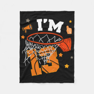 13th Birthday Sketll Boy 13 Yr Old Thirteen Years Fleece Blanket