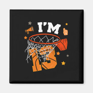 13th Birthday Sketll Boy 13 Yr Old Thirteen Years  Magnet