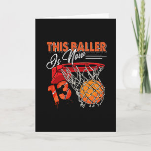 13th Birthday Sketll Funny 13 Years Old Kids Gift  Card