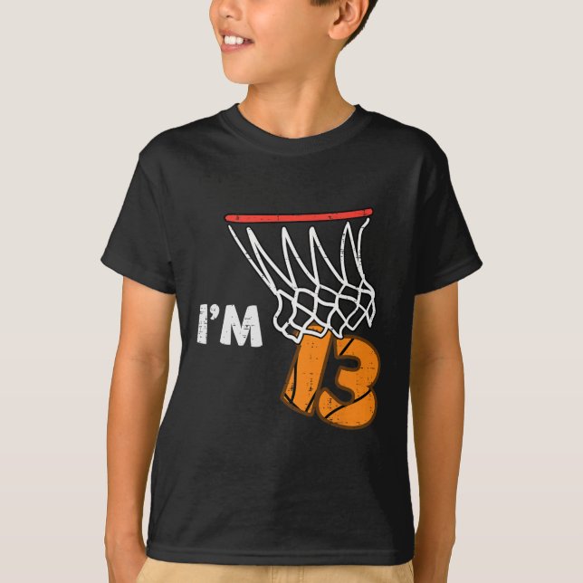 13th Birthday Sketll Im 13 Thirteen Year Old Bday  T-Shirt (Front)