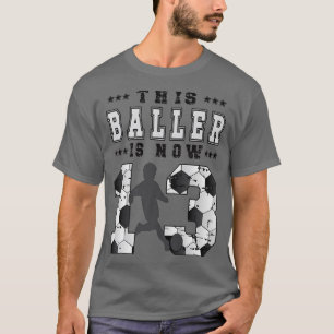 13th Birthday Soccer Boy Thirteen Year Old Soccer T-Shirt