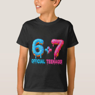 13th Birthday Teenager 6+7 67 Donalt Drip  T-Shirt