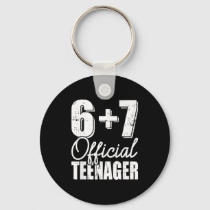 13th birthday teenager six seven meme 67 birthday key ring