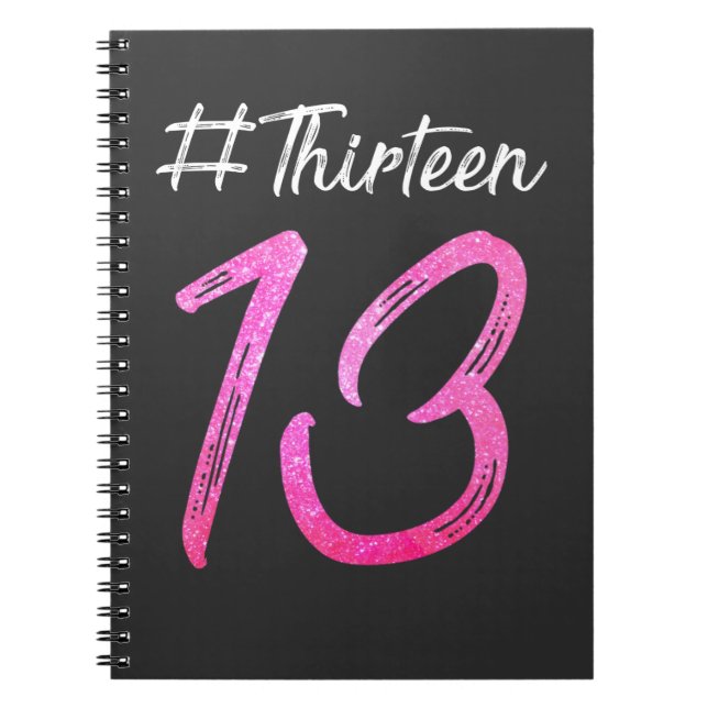 13th Birthday Thirteen Girls Official Teenager Notebook (Front)