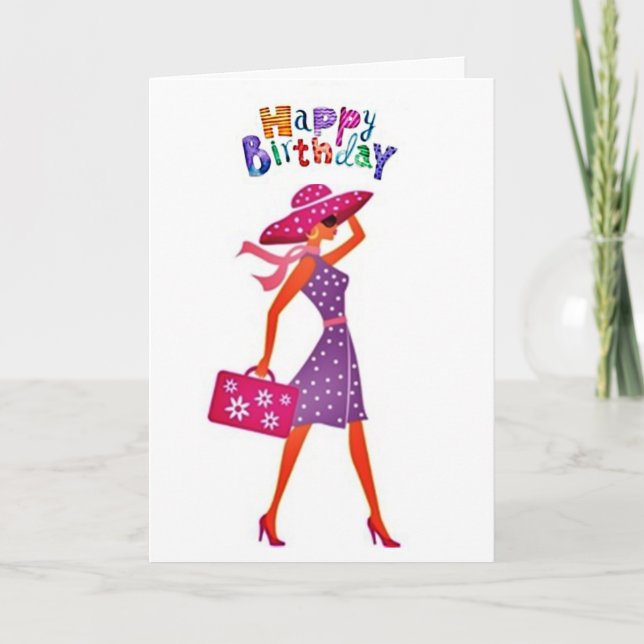 **13th BIRTHDAY & YOU ARE BEAUTIFUL** Card (Front)