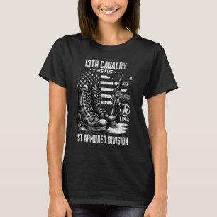 13th Cavalry Regiment 1st Armoured Division Milita T-Shirt