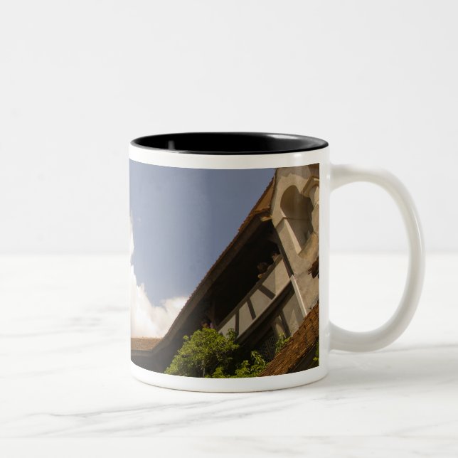 13th Century Bran Castle (Draculas' Castle), Two-Tone Coffee Mug (Right)