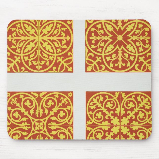 13th century tile designs, illustration from 'Spec Mouse Pad (Front)