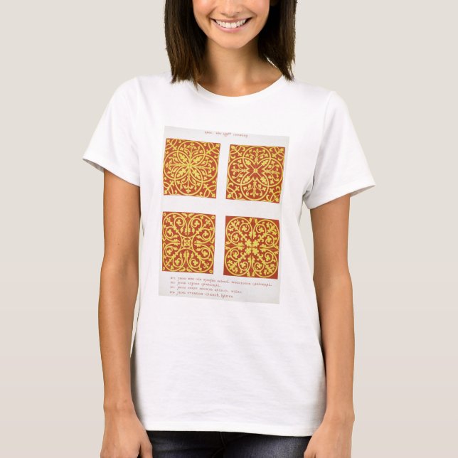 13th century tile designs, illustration from 'Spec T-Shirt (Front)