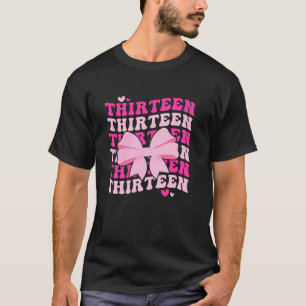 13th Coquette Birthday Party Thirteen Year Old Coq T-Shirt
