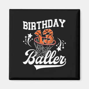 13th Sketll Birthday Thirteen Year Old Sketll Play Magnet