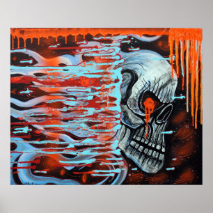 13TH Skull Poster