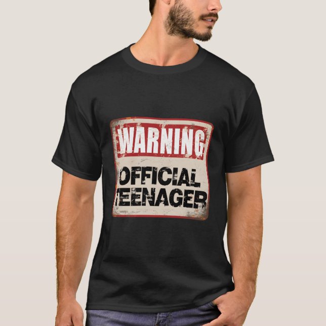 13Th Warning Official Nager 13 Years T-Shirt (Front)