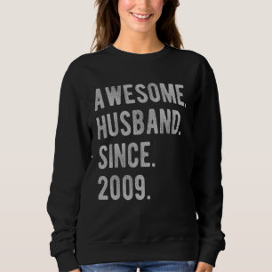13th Wedding Aniversary For Him   Awesome Husband  Sweatshirt
