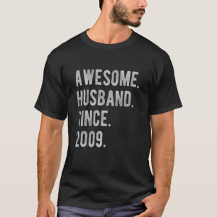 13th Wedding Aniversary For Him Awesome Husband T-Shirt