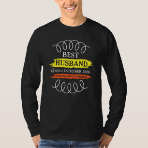 13th Wedding Anniversary Best Husband Since Octobe T-Shirt