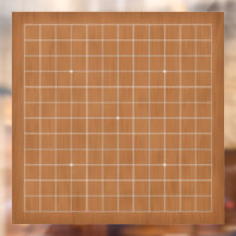 13x13 Goban with White Lines Customisable Decal
