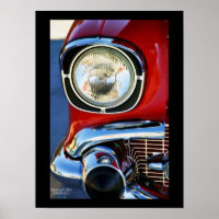 13x19-in Leather and Lace Classic Car Fine Art