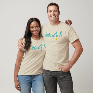 140.6 with Aloha Men's Fine Jersey V-Neck-Dk+Bk T-Shirt