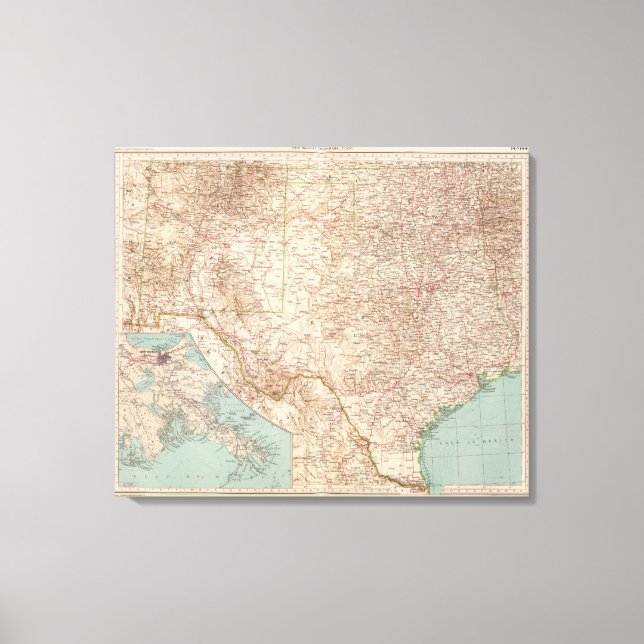 14344 NM, Okla, Tex Canvas Print (Front)