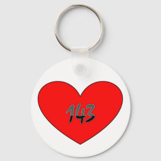 143 Means I Love You Key Ring