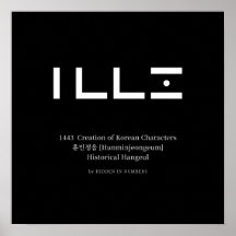 1443 Creation of Korean Characters Minimalist