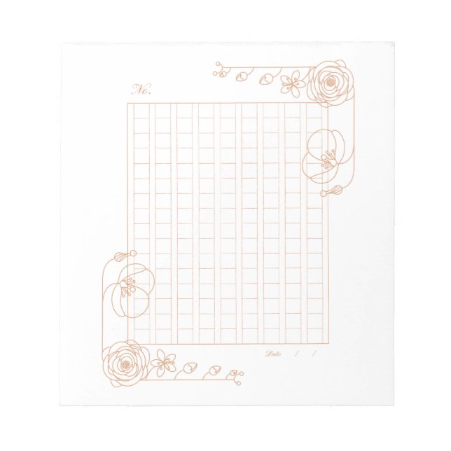 144 words: Decorative manuscript <tea>[ch01] Notepad (Front)