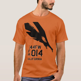 144th FW Fighter Wing F15 Military Pilot Californi T-Shirt