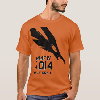 144th FW Fighter Wing F15 Military Pilot Californi T-Shirt