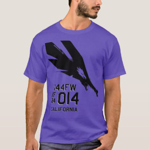 144th FW Fighter Wing USAF F15 Tailart Design  T-Shirt
