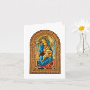 1470 Botticelli Madonna and Child Enthroned  Card