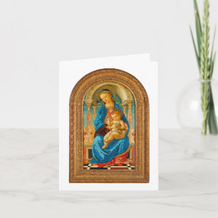 1470 Botticelli Madonna and Child Enthroned Card