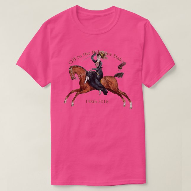 148th Belmont Stakes 2016 Horse Racing 1 T-Shirt (Design Front)