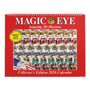 14.25" wide 2026 International Magic Eye Calendar