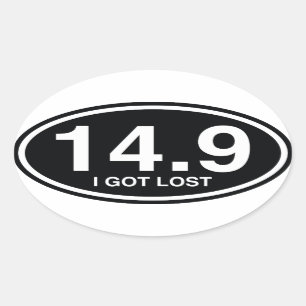 14.9 I Got Lost Oval Sticker