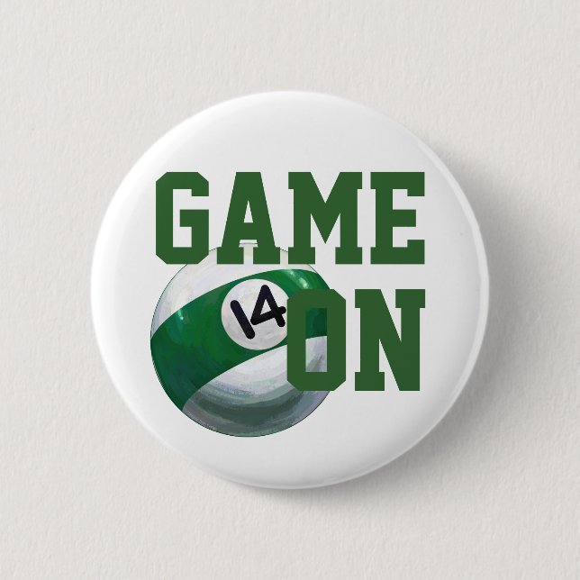 14 Ball 6 Cm Round Badge (Front)