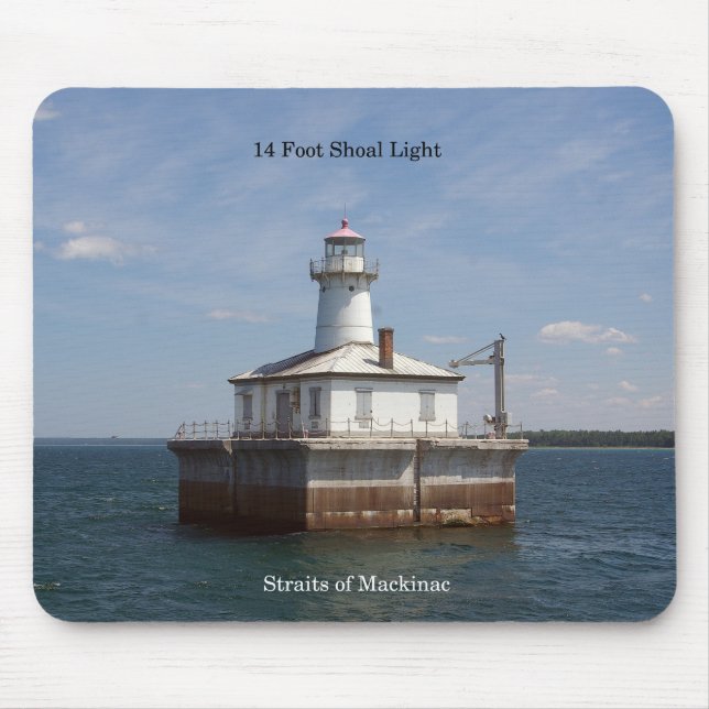 14 Foot Shoal Light mousepad (Front)