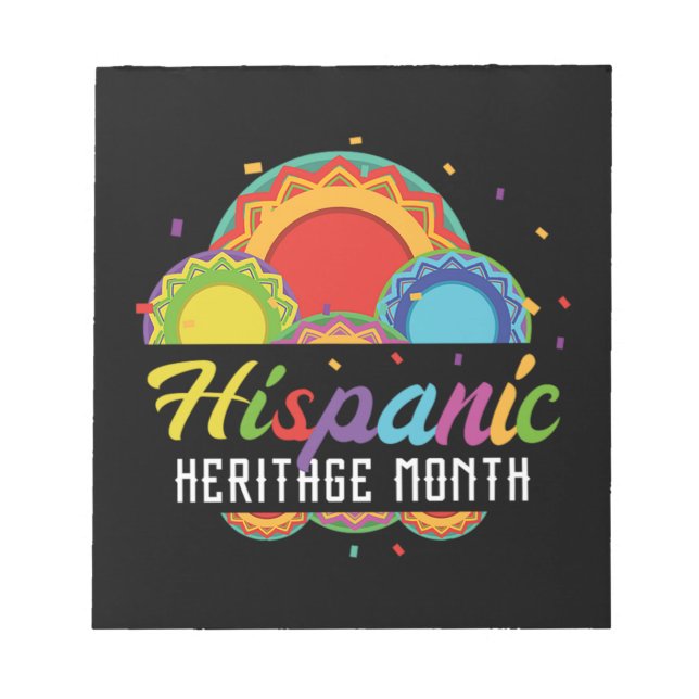 14.National Hispanic heritage Month all countries. Notepad (Front)