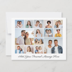 14 Photo Collage Add Your Own Greeting Card