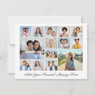 14 Photo Collage Add Your Own Greeting Card
