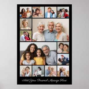 14 Photo Collage Add Your Own Greeting  Poster