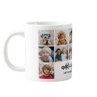 14 Photo Collage Grid - 2 Text boxes - black white