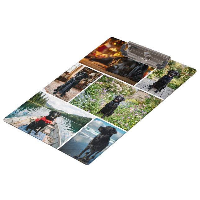 14 Photo Collage Personalised Clipboard (Angled)