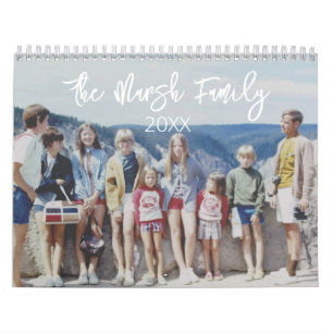 14 Photo Full Coverage Pics Minimal Design Family Calendar
