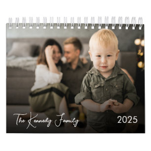 14 Photos & Custom Captions Personalised Family Calendar